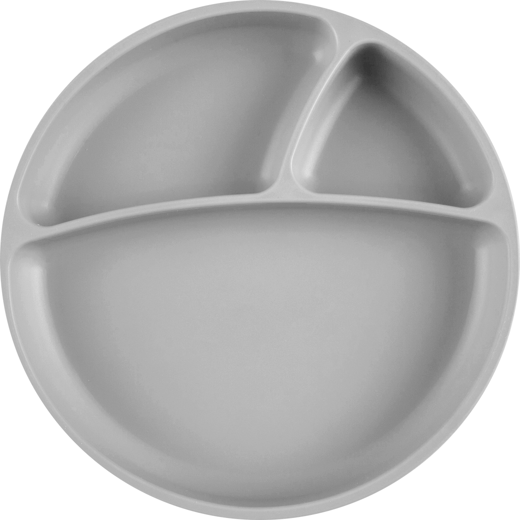 Minikoioi Portions Plate- Kinderteller mit Saugnapf - 100 % Lebensmittelqualität Silikon - BPA Frei - WikoBaby