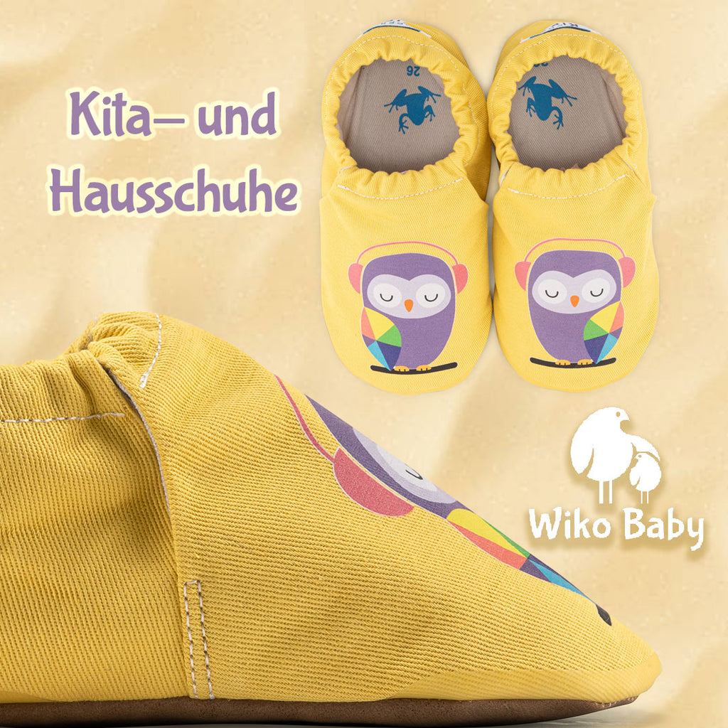 Beats Hyper - Barfuß-Design Kinderschuhe für Haus - Kitaschuhe & Hausschuhe - WikoBaby